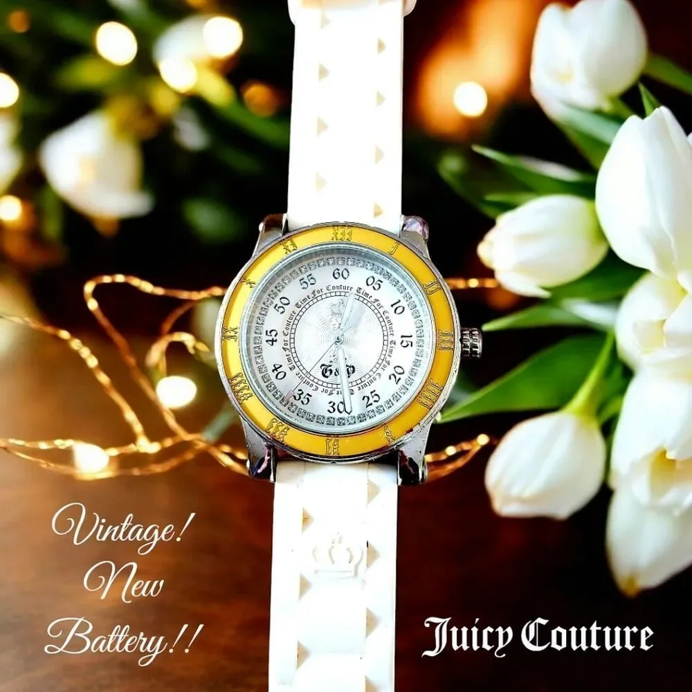 JUICY COUTURE Vintage Crystal Boyfriend Watch